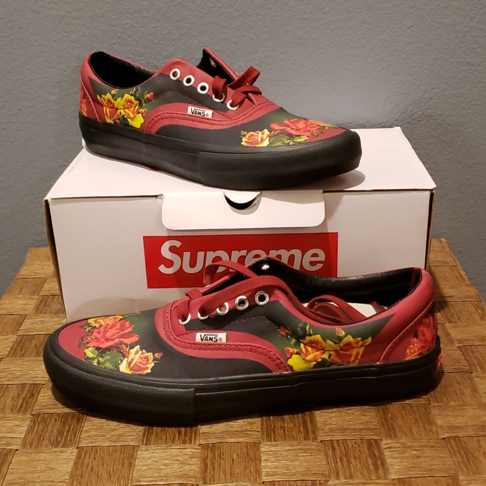 Supreme x Jean Paul Gautlier Vans Era Pro Burgundy